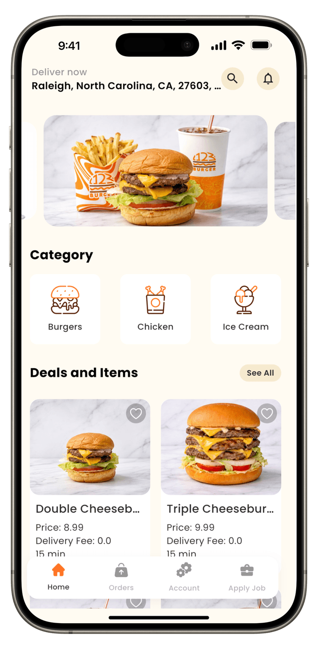 123Burger app